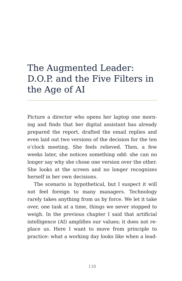 Opening of “The Augmented Leader”